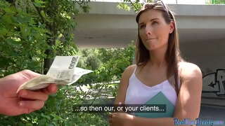 POV parque mierda con lindo europea de aficionados